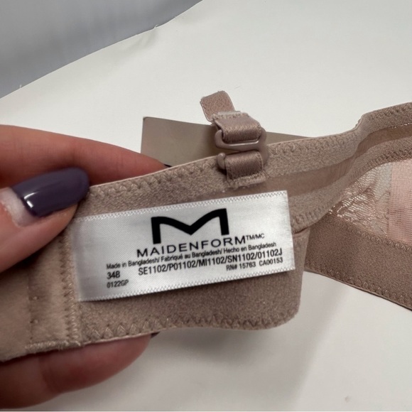 Maidenform Blush Pink Self Expressions Multiway Convertible Push Up Bra Size 34B - Picture 9 of 15